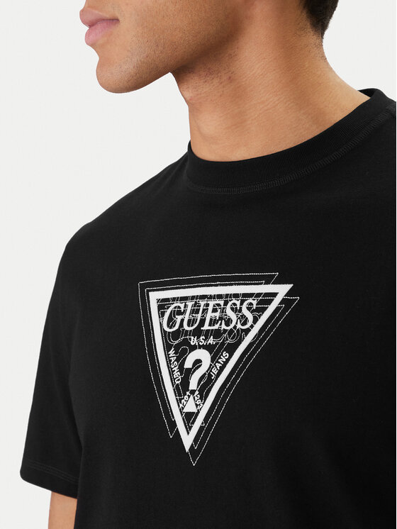 Guess Guess Camiseta M6RI23 K8FQ4 Negro Regular Fit