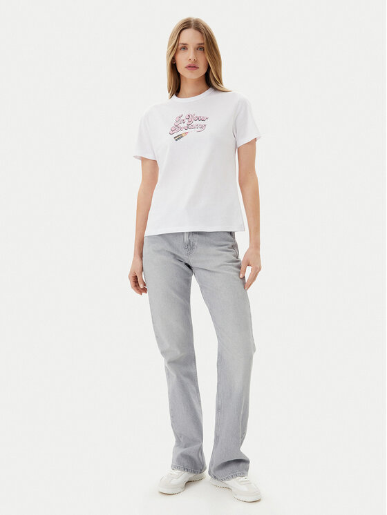 HUGO HUGO Футболка Damacia_5 50540237 Білий Regular Fit