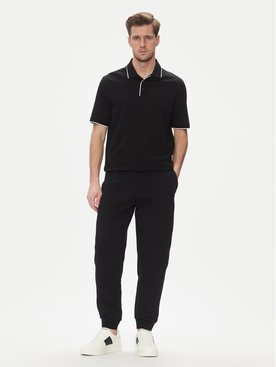 Armani Exchange Armani Exchange Поло XM000739 AF10364 UC001 Чорний Regular Fit