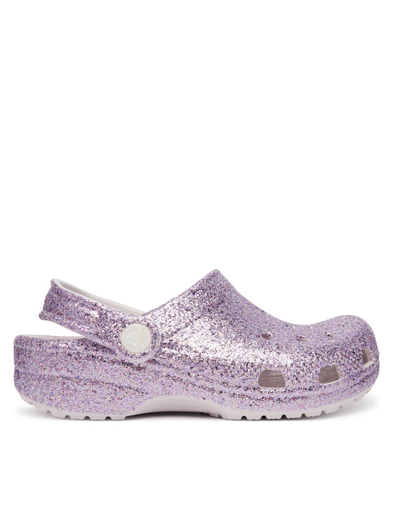Crocs Шльопанці Crocs Classic Chunky Glitter Clog K 211939 Фіолетовий