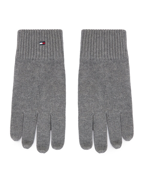 Tommy Hilfiger Férfi kesztyű Tommy Hilfiger Essentials AM0AM12845 Szürke