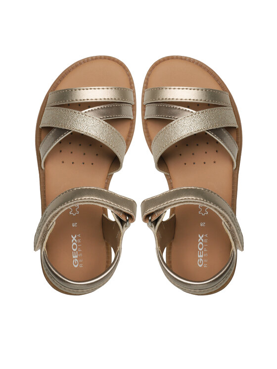 Geox Basutės Geox J Sandal Karly Girl J5235D 0NFHI C2010 S Auksinė