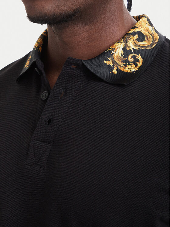 Versace Jeans Couture Versace Jeans Couture Polo 80GAGT12 CJ01T Negro Slim Fit