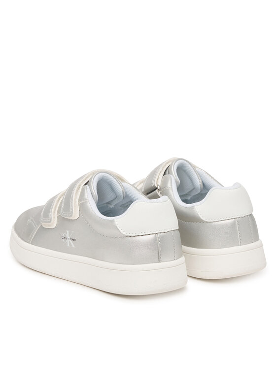 Calvin Klein Sneakers Calvin Klein Low Cut Velcro V1A9-83205-0376 S Argintiu