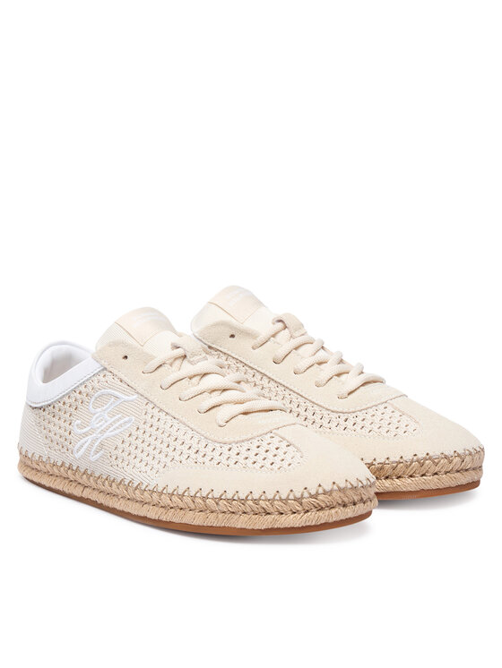 Tommy Hilfiger Espadrilky Tommy Hilfiger Th Heritage Rope Sneaker FW0FW09406 Béžová