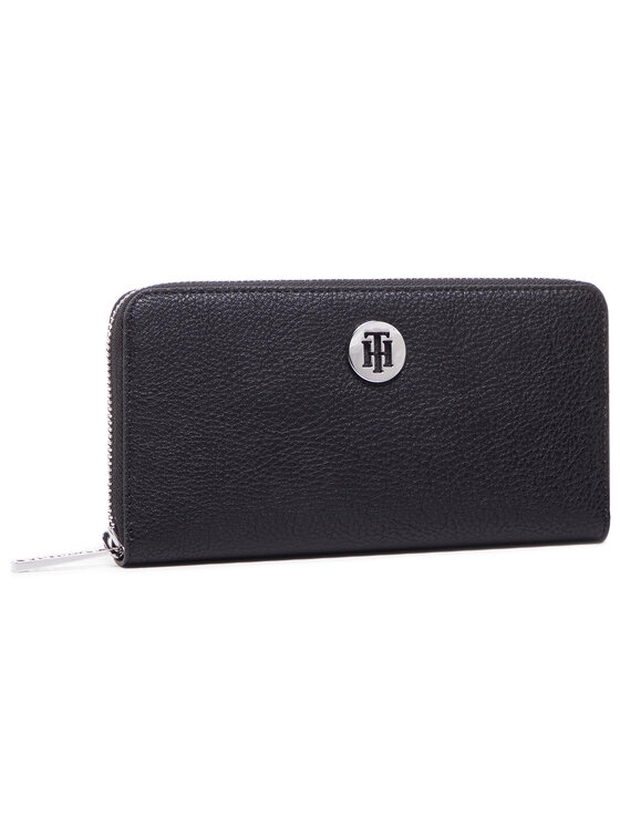 Tommy Hilfiger Pénztárca Tommy Hilfiger Th Core Lrg Za Wallet AW0AW08489 Fekete