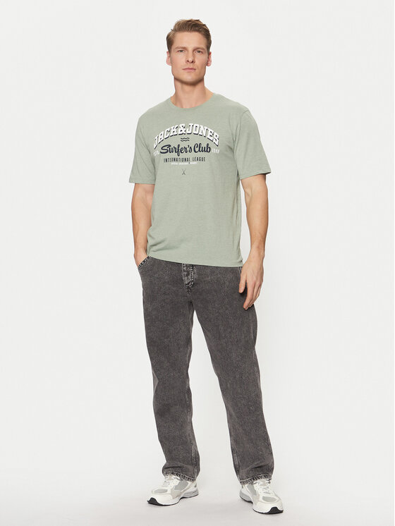 Jack & Jones Jack & Jones Majica Logo 12268267 Zelena Standard Fit