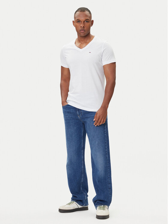 Tommy Jeans Tommy Jeans T-shirt DM0DM04410 Bijela Regular Fit