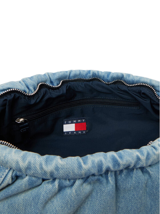 Tommy Hilfiger Torebka Tommy Hilfiger Tjw Icon Charms Denim Hobo AW0AW19259 Niebieski
