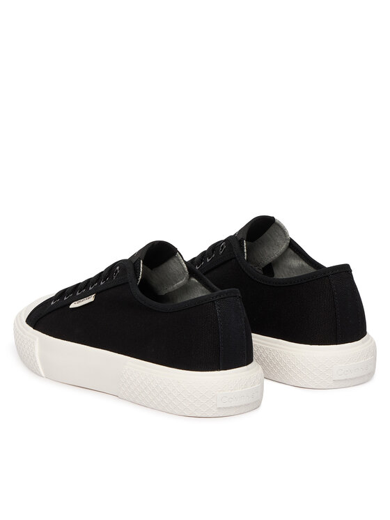Calvin Klein Modne superge Calvin Klein Vulc Low Lace Up Canvas HW0HW02975 Črna