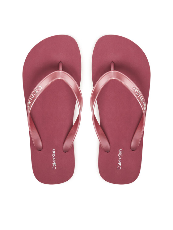 Calvin Klein Japonke Calvin Klein Flatform Flip Flop Met Tpu HW0HW03120 Roza