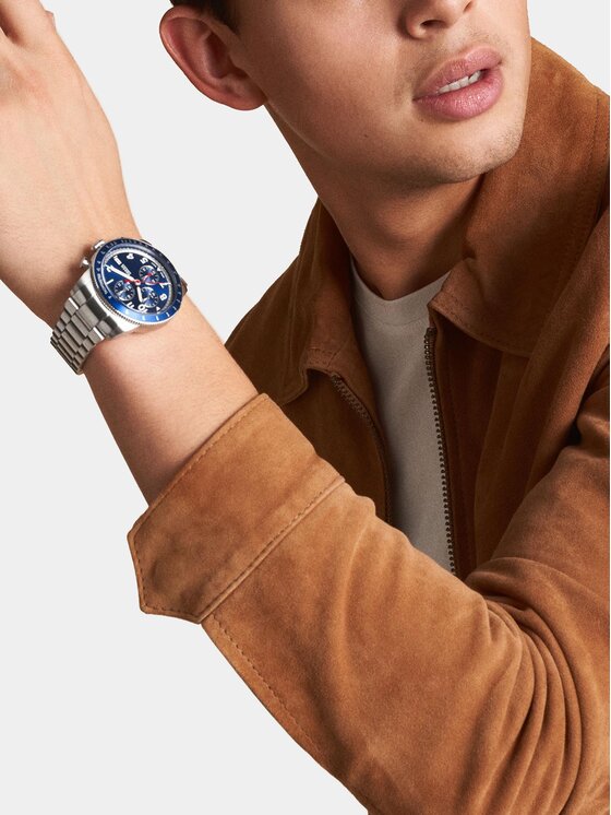 Fossil Годинник Fossil Sport Tourer FS6047 Срібний