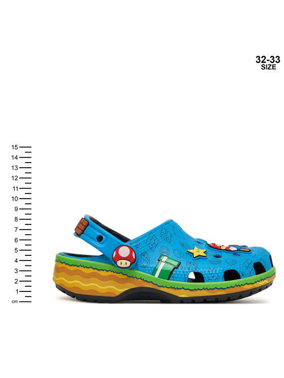 Crocs Pantoletten Crocs Super Mario Core Classic Clog 212139 Bunt