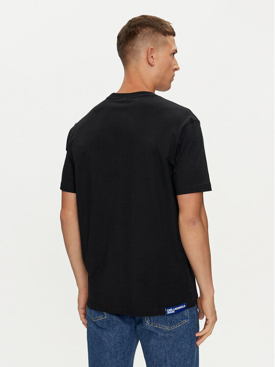 Karl Lagerfeld Jeans Karl Lagerfeld Jeans T-Shirt 241D1708 Μαύρο Regular Fit