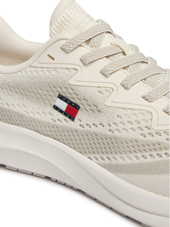 Tommy Jeans Zapatillas Tommy Jeans Runner Knitted EM0EM01713 Écru
