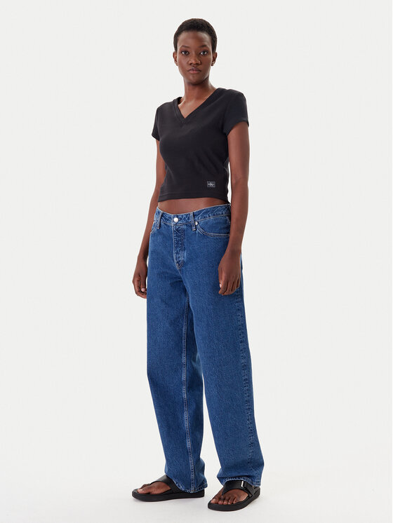 Calvin Klein Jeans Calvin Klein Jeans Marškinėliai LV047C910G Juoda Regular Fit