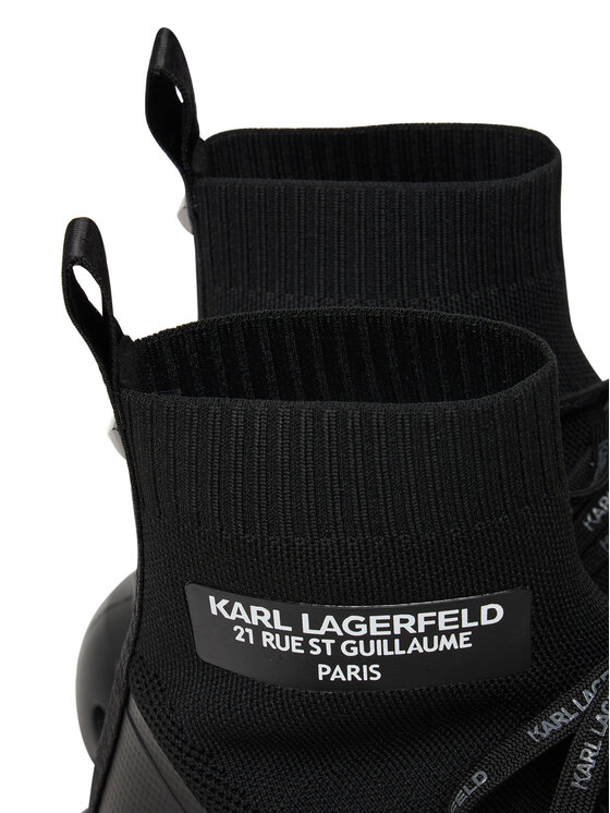 KARL LAGERFELD Sneakersy KARL LAGERFELD K/Kite Run KL54645 Čierna
