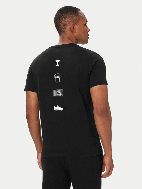 Kappa Kappa Camiseta 322P14W Negro Regular Fit