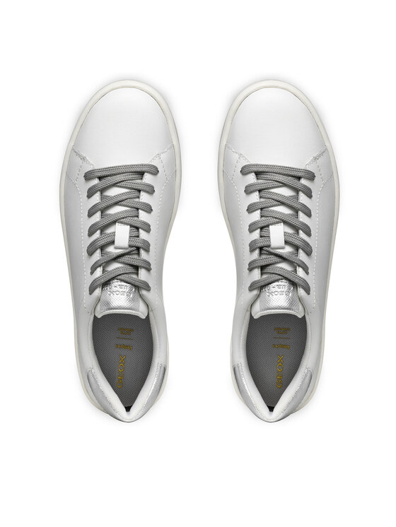Geox Sneakersy Geox D Spherica Ecub-1 D45WEA 09BNF C0007 Biały
