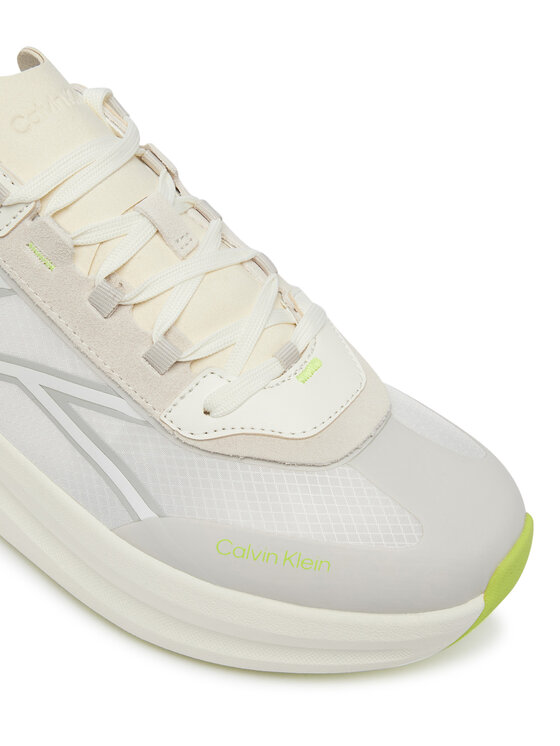 Calvin Klein Sneakersy Calvin Klein Chunky Run Laceup Stripe Ny HM0HM02160 Écru