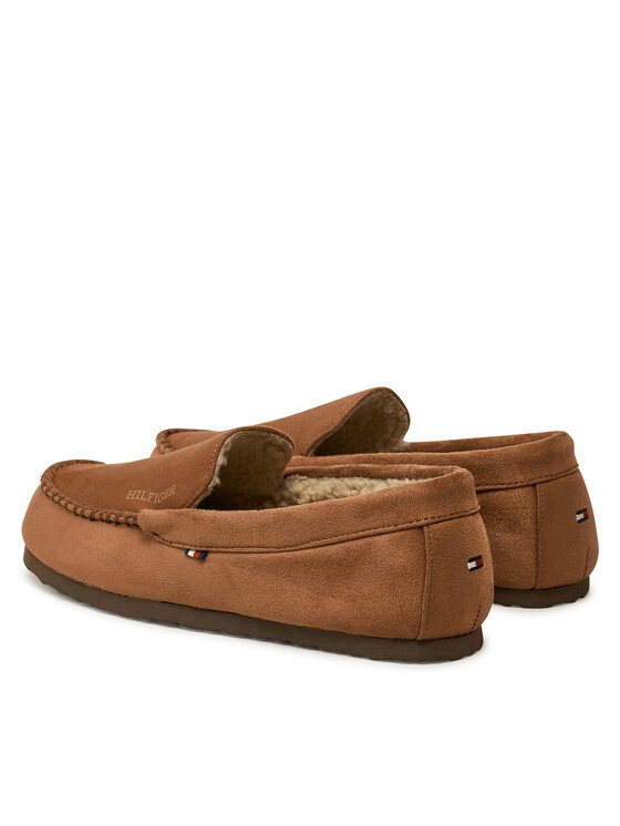 Tommy Hilfiger Copati Tommy Hilfiger Driver House Shoe FM0FM05224 Rjava