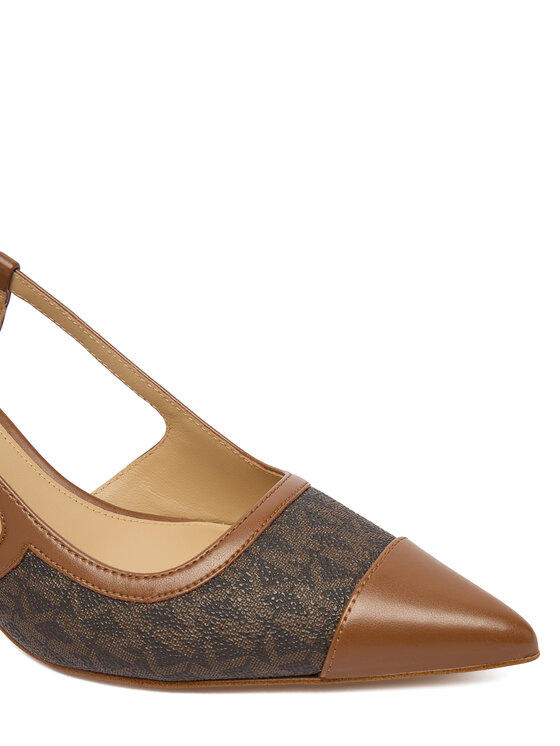 MICHAEL Michael Kors Туфлі MICHAEL Michael Kors Alora Toe Cao Mid Sling 40R6AOMS1B Коричневий