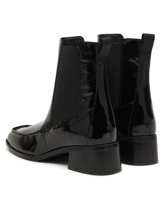 Clarks Polokozačky Clarks Moseley Up 26320247 Černá