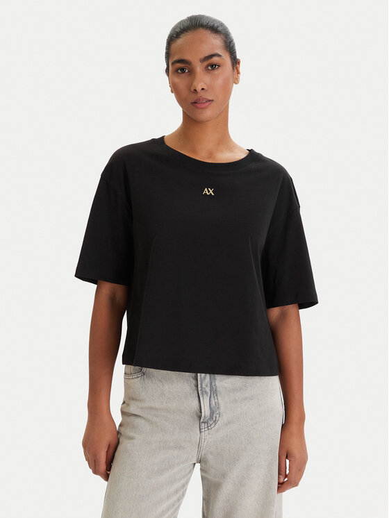 Armani Exchange Armani Exchange Футболка XW001836 AF10356 UC001 Чорний Regular Fit