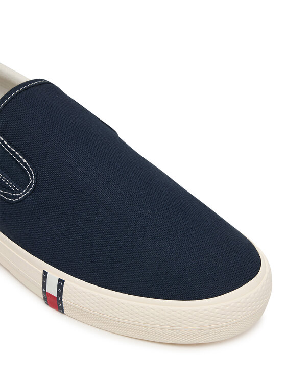 Tommy Jeans Tenisówki Tommy Jeans Archive Vulc. Y2K Slip On EM0EM01675 Granatowy