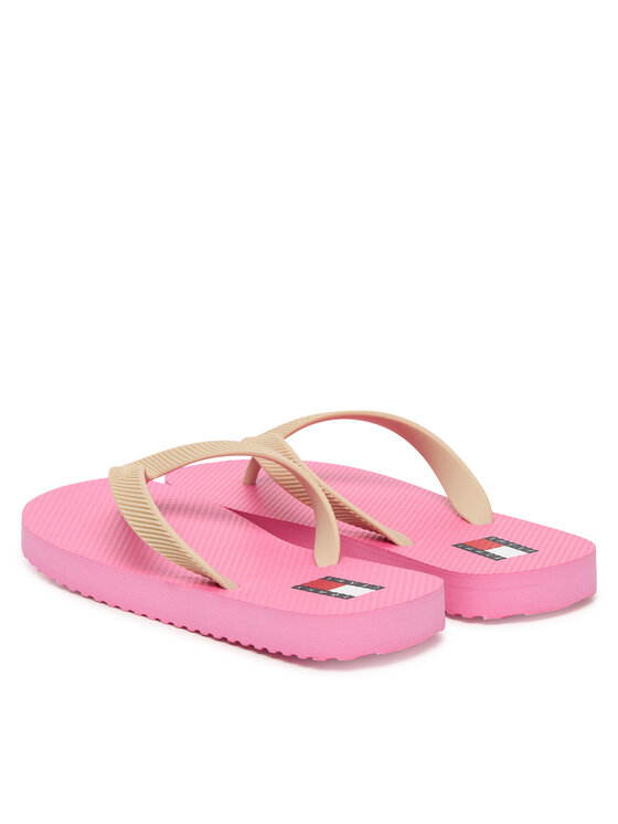 Tommy Jeans Japonki Tommy Jeans Logo Summer Sandal EN0EN02979 Beżowy