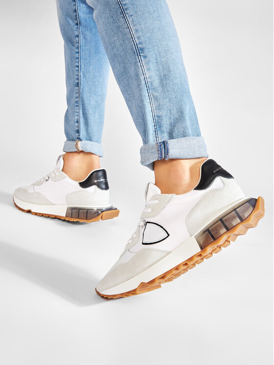Philippe Model Tenisice Philippe Model La Rue Low LRLU W001 Bijela
