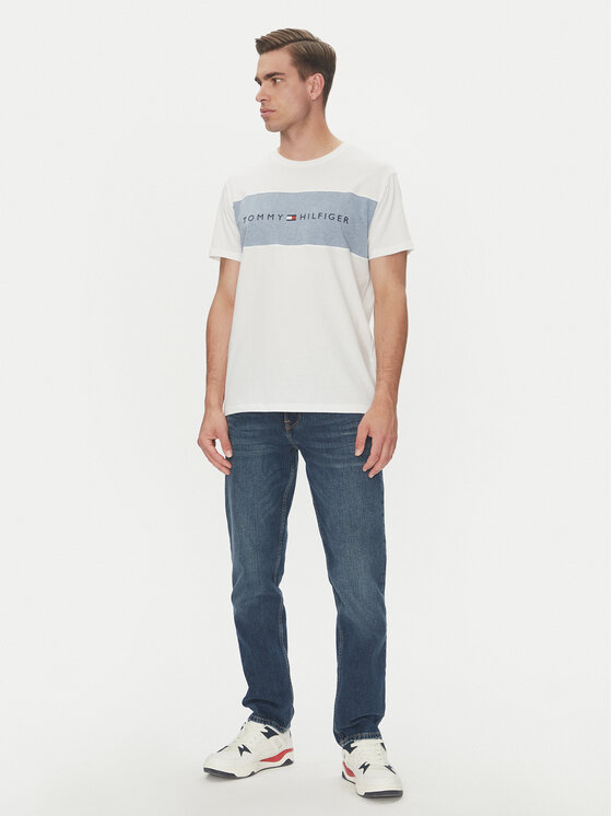 Tommy Hilfiger Tommy Hilfiger Camiseta UM0UM03418 Blanco Regular Fit