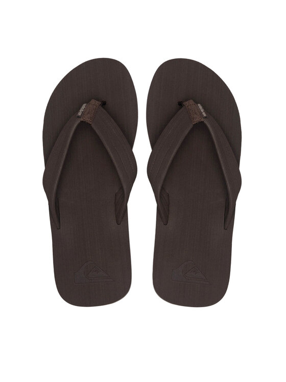 Quiksilver Japonki Quiksilver MOLOKAI LAYBACK TEXTURED AQYL101266 CVJ1 Brązowy