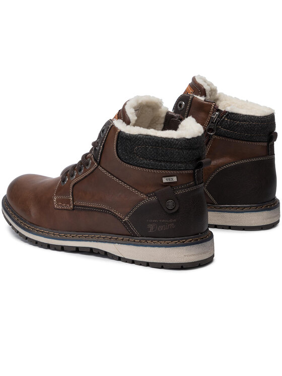 TOM TAILOR 7985302 - Stivaletti Classici Uomo In Similpelle Con Caldo Interno E Cerniera