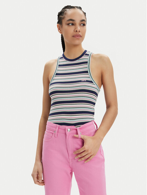 Lee Lee Топ 112350213 Кольоровий Slim Fit