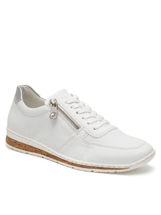 Rieker Īsi apavi Rieker N5127-80 Balts