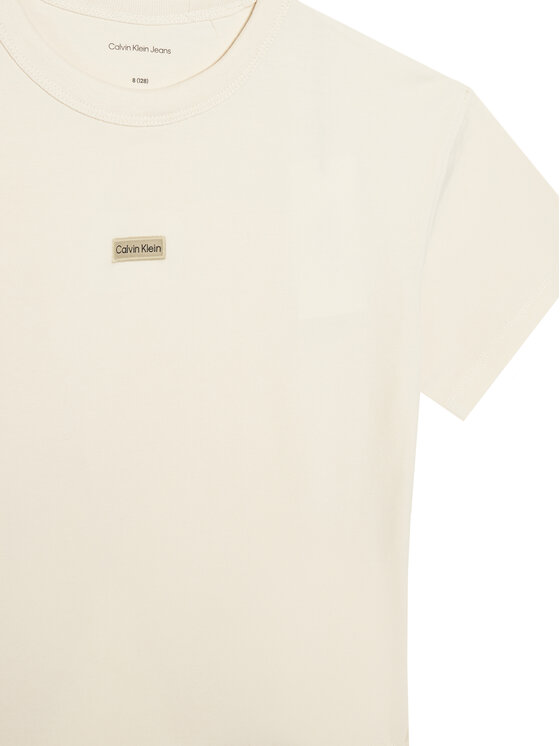 Calvin Klein Jeans Calvin Klein Jeans Camiseta Folded Logo IG0IG03063 Beis Regular Fit