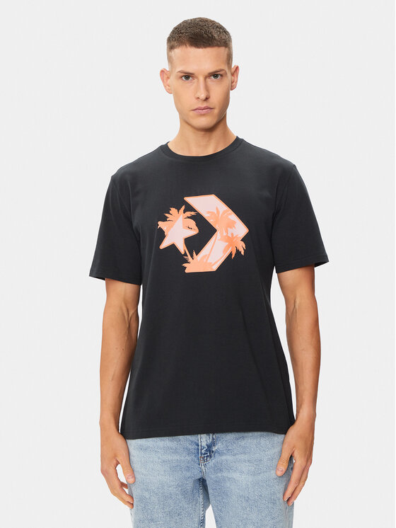 Converse Converse T-shirt M Festival Star Chev Tee 10026417-A01 Nero Regular Fit