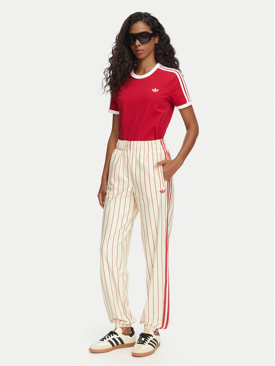 adidas adidas Camiseta 3-Stripes Slim KS4779 Rojo Regular Fit