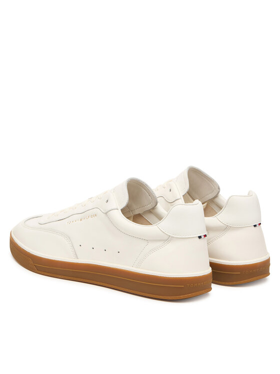 Tommy Hilfiger Sneakersy Tommy Hilfiger Lo Lux Lth FM0FM05815 Écru