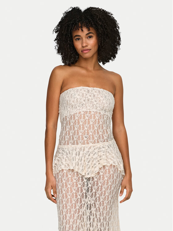 ONLY ONLY Felső Aya 15375823 Krém Slim Fit