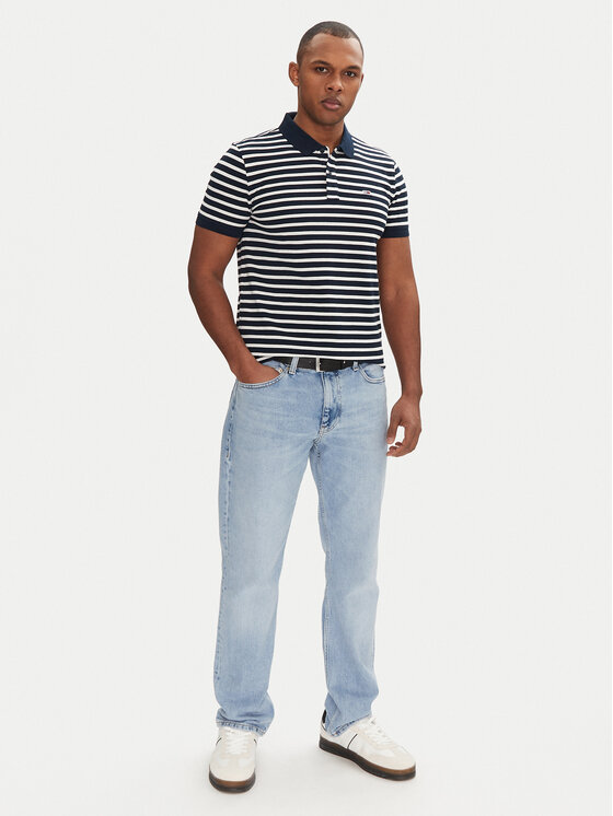 Tommy Jeans Tommy Jeans Polo majica DM0DM20676 Mornarsko modra Slim Fit