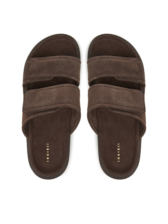 Inuikii Шльопанці Inuikii Suede Double Band 50102-510 Коричневий