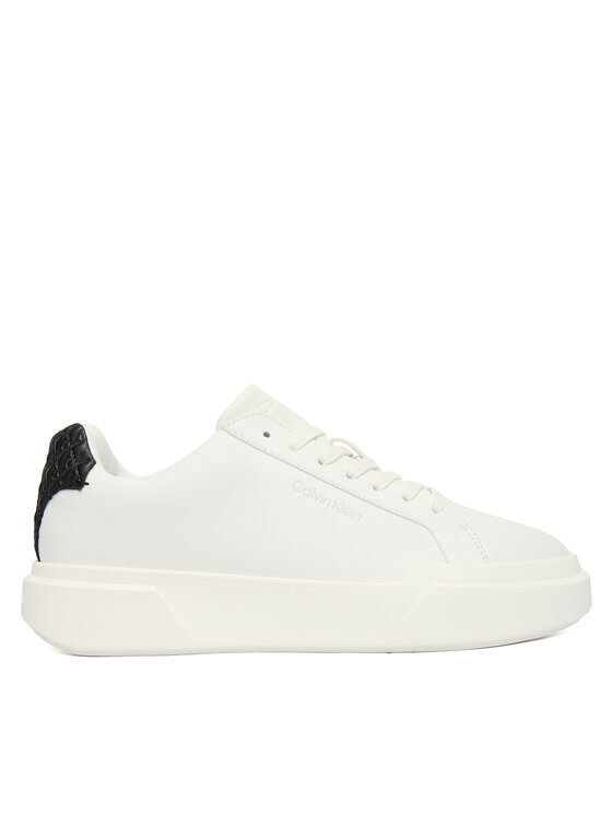 Calvin Klein Sneakers Calvin Klein Chunky Cupsole Laceup Lth Bt Aop YW0YW02036 Alb