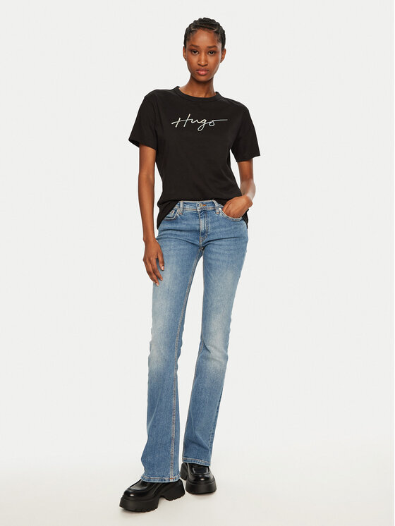 HUGO HUGO T-shirt Damacia 50535491 Nero Regular Fit