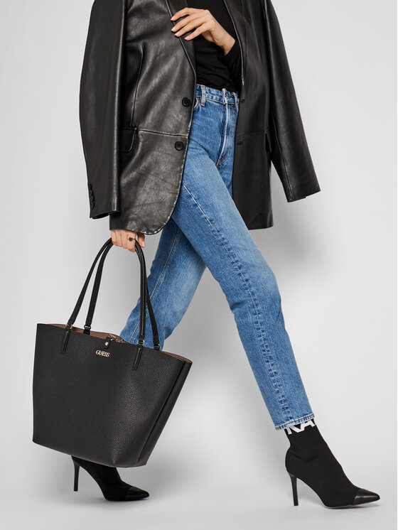 Guess Дамска чанта Guess Alby (VG) HWVG74 55230 Черен