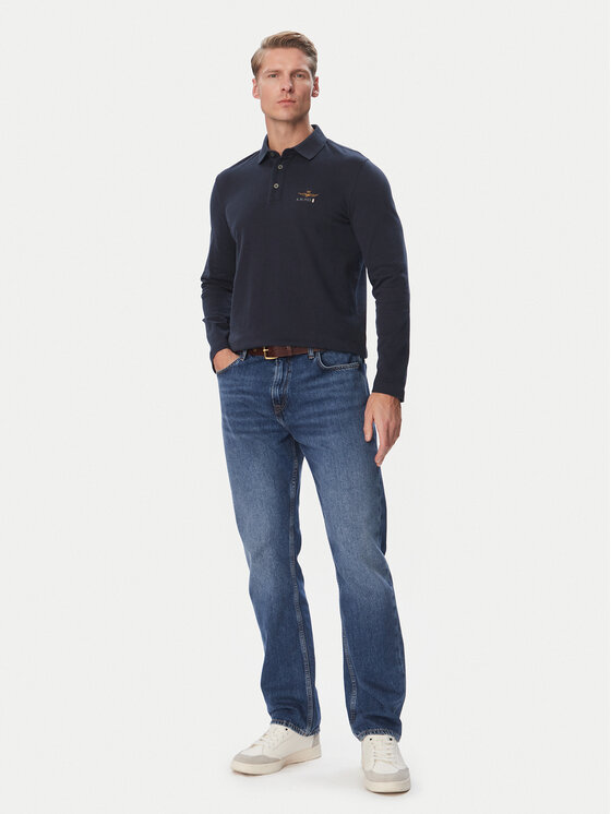 Aeronautica Militare Aeronautica Militare Polo 262PO1947UJ00703 Azul marino Regular Fit
