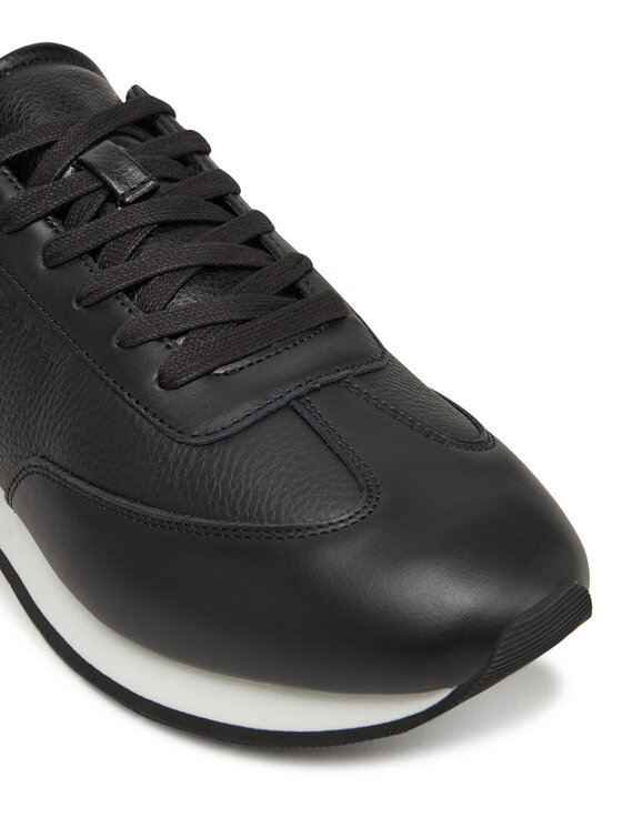 Calvin Klein Sneakers Calvin Klein Low Top Lace Up Tmbl Lth HM0HM01804 Nero