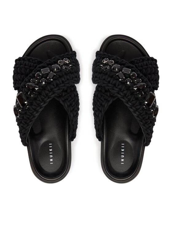 Inuikii Шльопанці Inuikii Woven Stones 1004.003.0073 Чорний