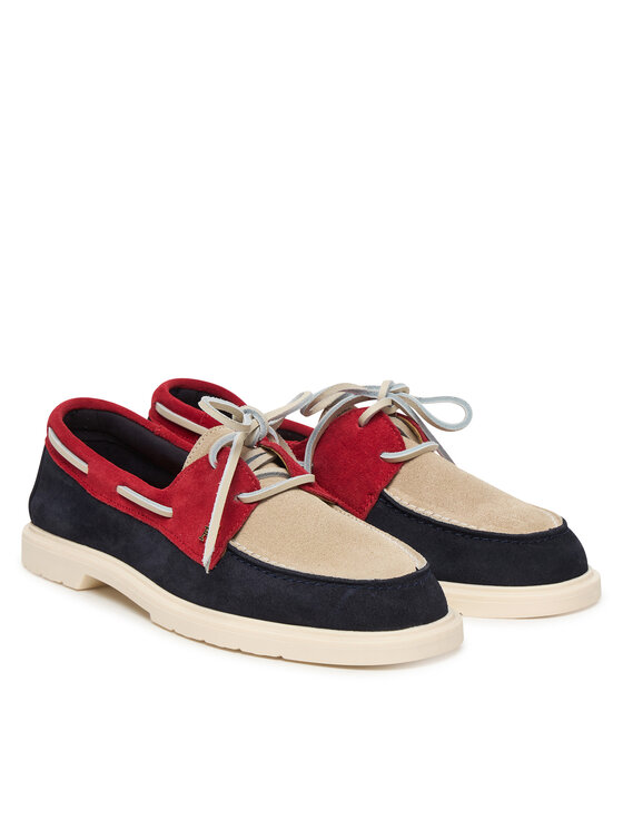 Tommy Hilfiger Мокасини Tommy Hilfiger Light Suede Boat Shoe FW0FW09337 Тъмносин